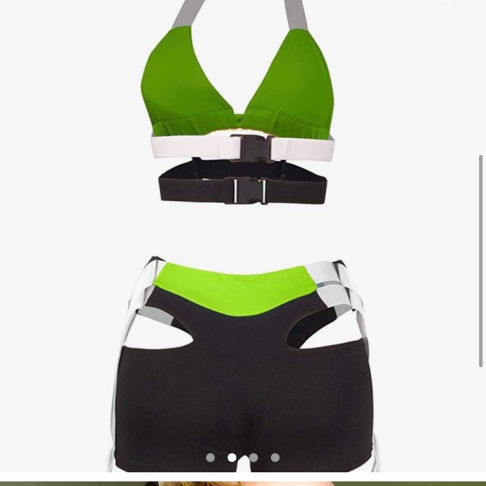 Neon rave buckle set